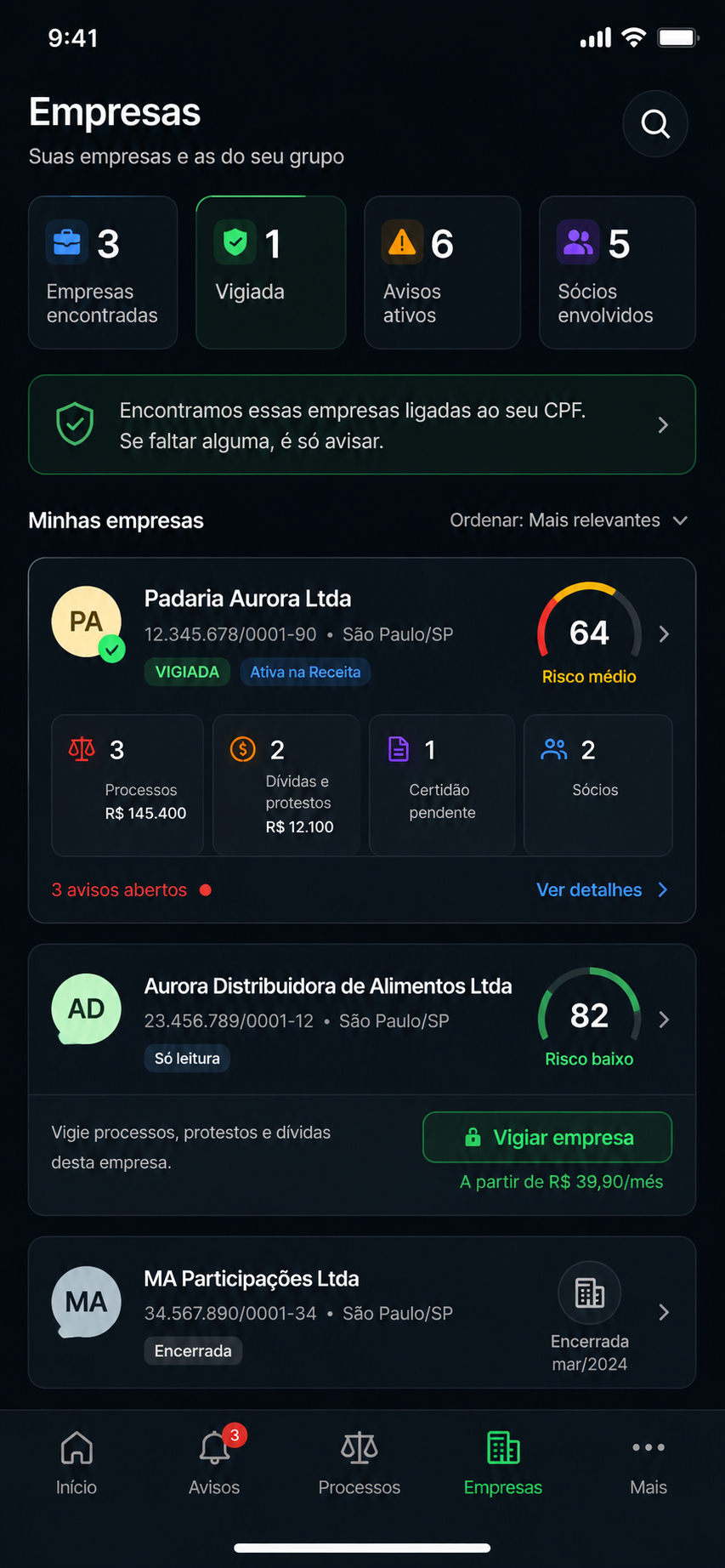 Minhas empresas